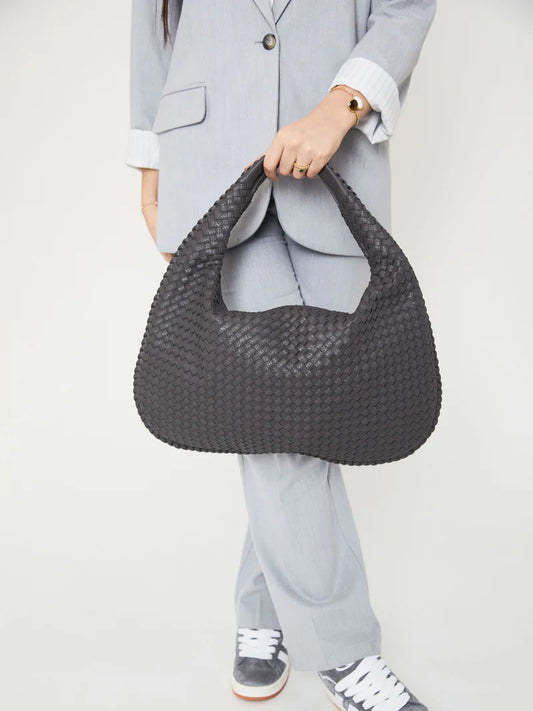 GREAT GRAY-EMANUELA DELLUCCI LEATHER BAG™️