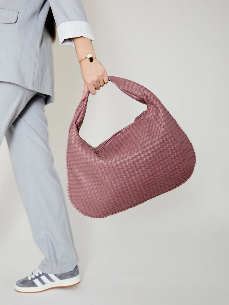 BORSA IN PELLE GRANDE ROSA - EMANUELA DELLUCCI™️